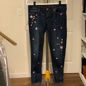 Embroidered Blue Jeans